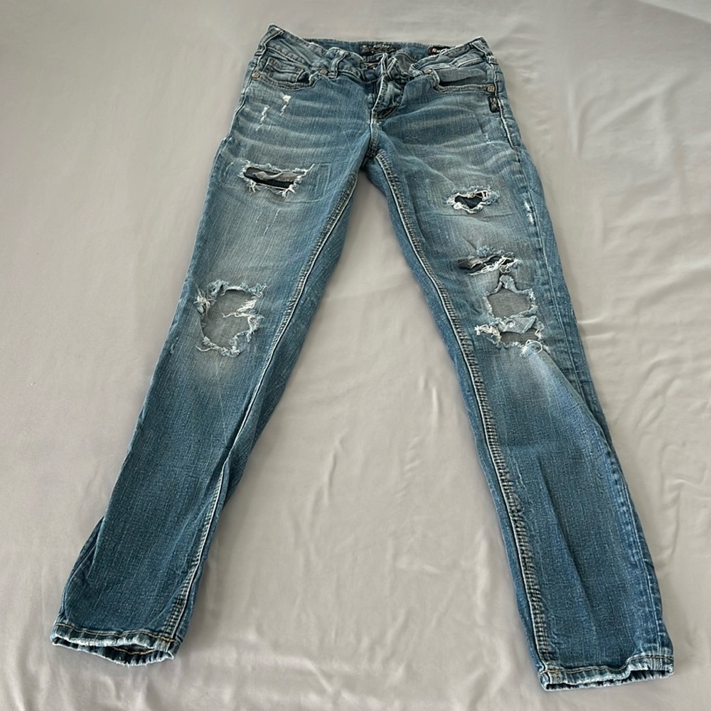Silver Suki Jeans